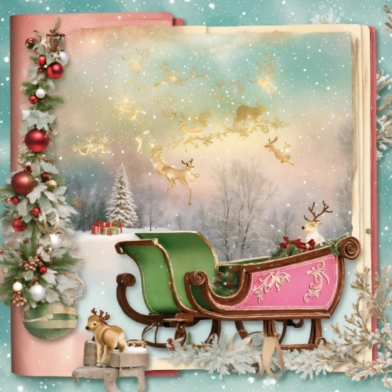 Rectangle, Picture Frame, Ornament, Christmas Ornament, Art, Christmas Decoration