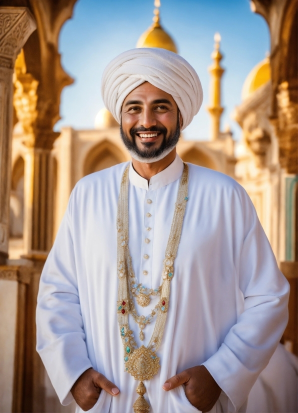 Sad Person Stock Image, Smile, Temple, Sky, Vestment, Clergy