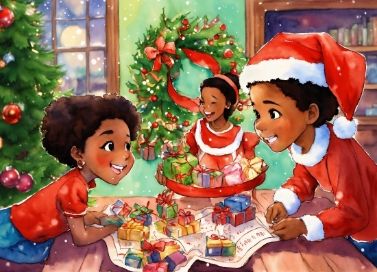 Seven Days In The Art World, Smile, Christmas Tree, Green, Sharing, Happy
