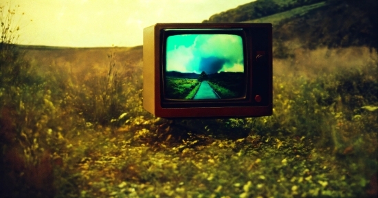 Sky, Plant, Television, Natural Landscape, Rectangle, Gadget