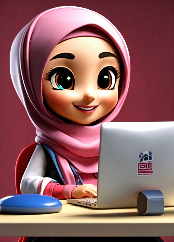 Smile, Computer, Laptop, Personal Computer, Output Device, Gesture