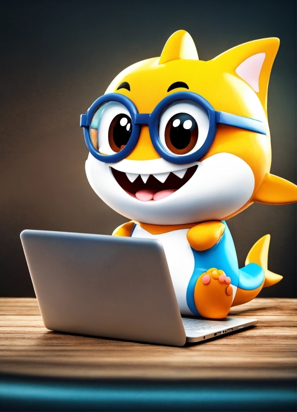 Smile, Product, Laptop, Cartoon, Personal Computer, Toy