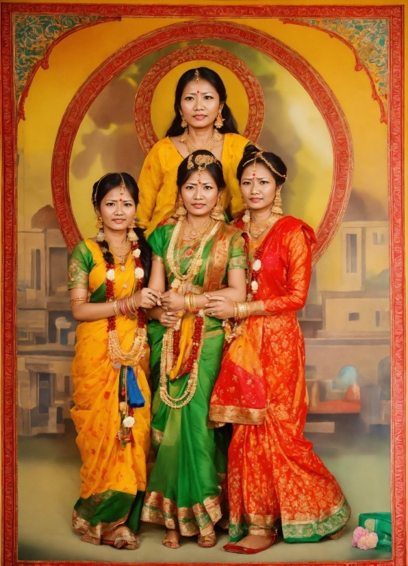 Smile, Temple, Sari, Happy, Event, Bride