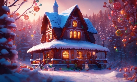 Snow, Light, World, Freezing, Christmas Decoration, Sky