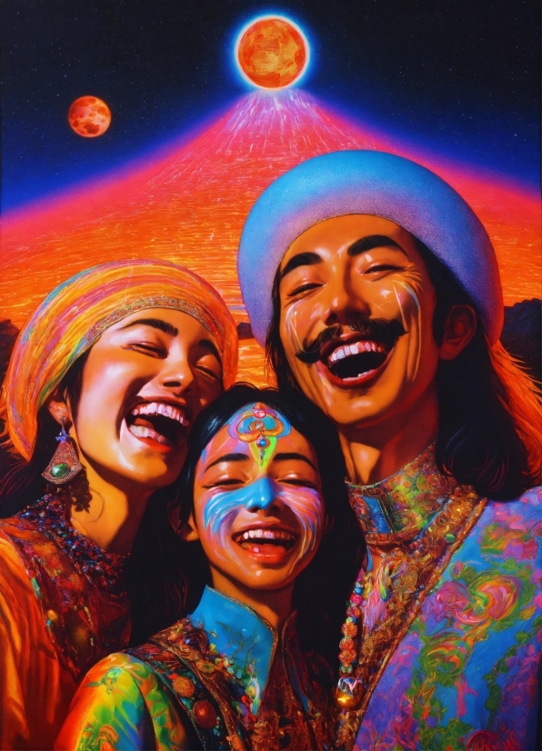 Stencil Art, Smile, Facial Expression, World, Happy, Entertainment