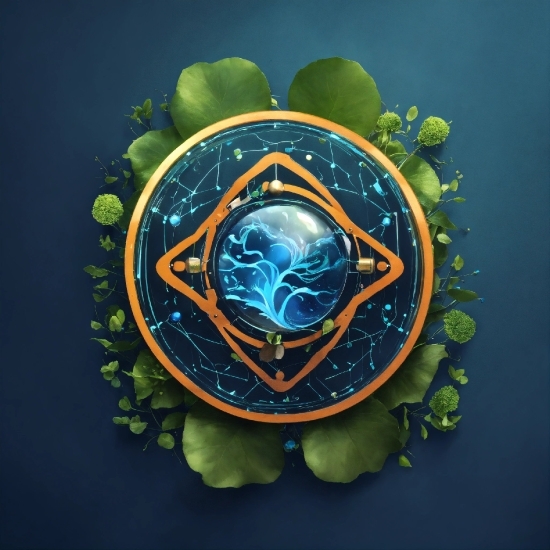 Symbol, Badge, Circle, Emblem, Font, Electric Blue