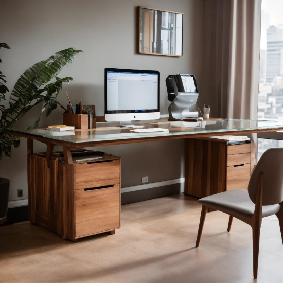 Table, Computer, Furniture, Property, Computer Desk, Building