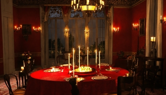 Table, Furniture, Decoration, Chair, Candle, Interior Design