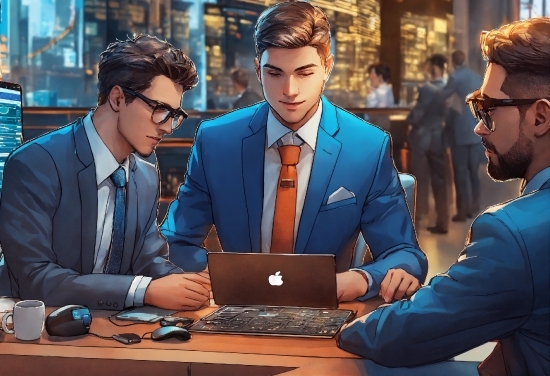 Table, Personal Computer, Tie, Laptop, Computer, Eyewear