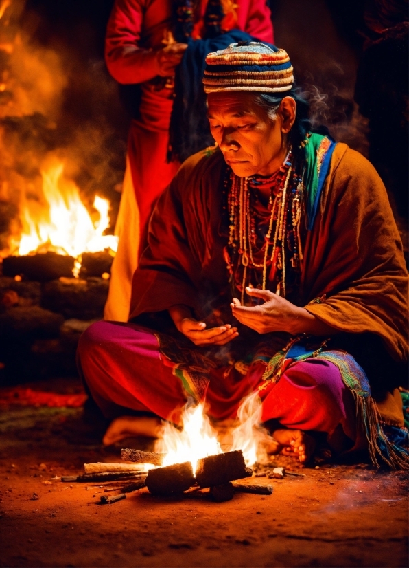 Temple, Fire, Flame, Heat, Event, Tradition