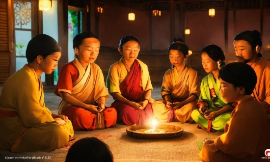 Temple, Pray, Candle, Event, Lama, Monk