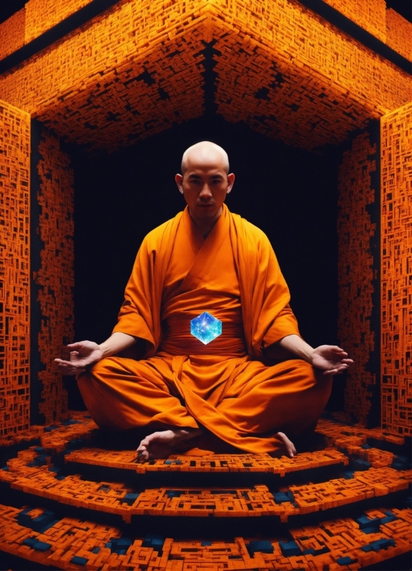 Temple, Zen Master, Sangharaja, Monk, Hat, Meditation