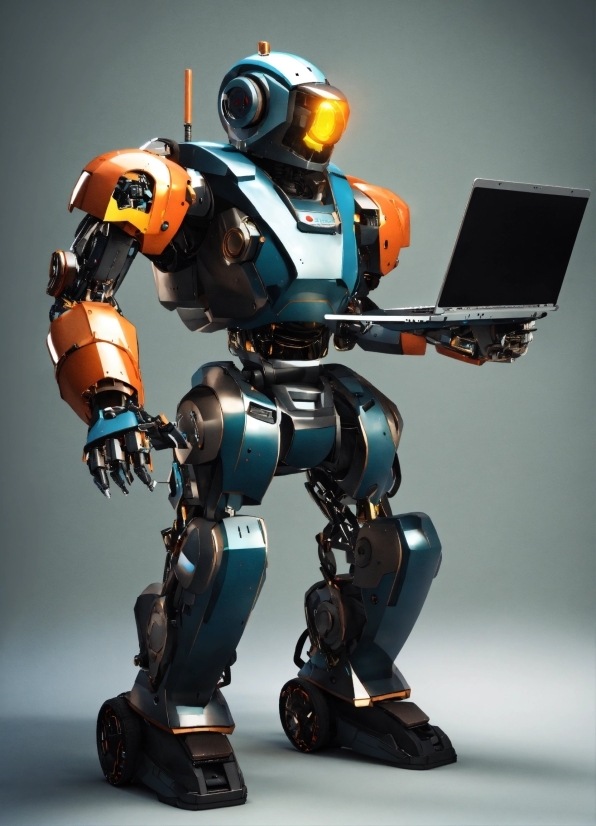 Toy, Laptop, Military Robot, Mecha, Art, Machine