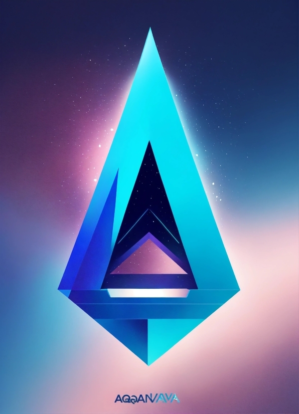 Triangle, Font, Astronomical Object, Symmetry, Electric Blue, Star