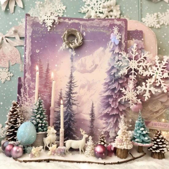 Ui Ux Graphic Designer, Christmas Ornament, Purple, Plant, Blue, Tree