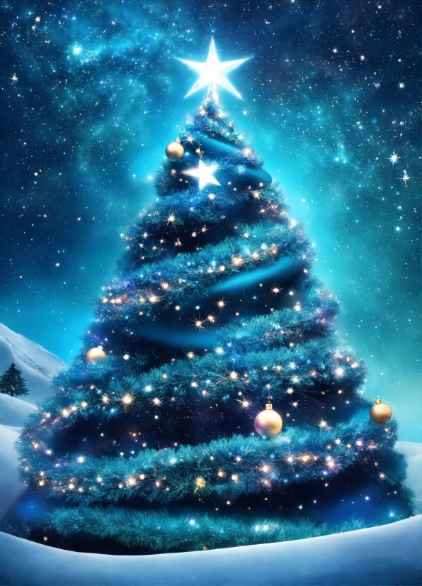 Water, Christmas Tree, Plant, Liquid, Christmas Ornament, Sky