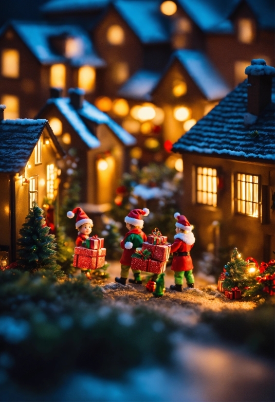Window, Blue, House, Architecture, Christmas Tree, Christmas Decoration
