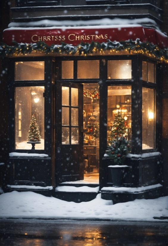 Window, Building, Snow, Branch, Door, Interior Design