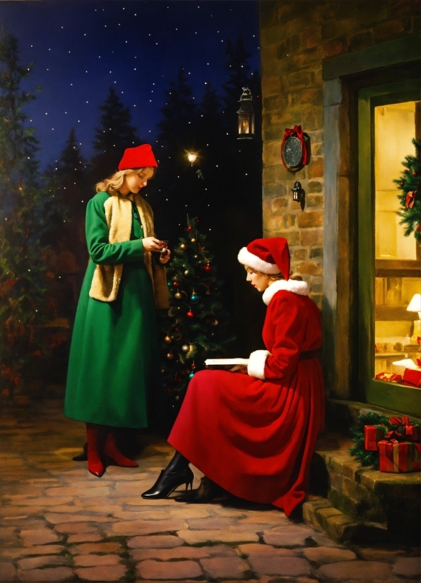 Window, Christmas Decoration, Holiday, Christmas, Art, Christmas Eve