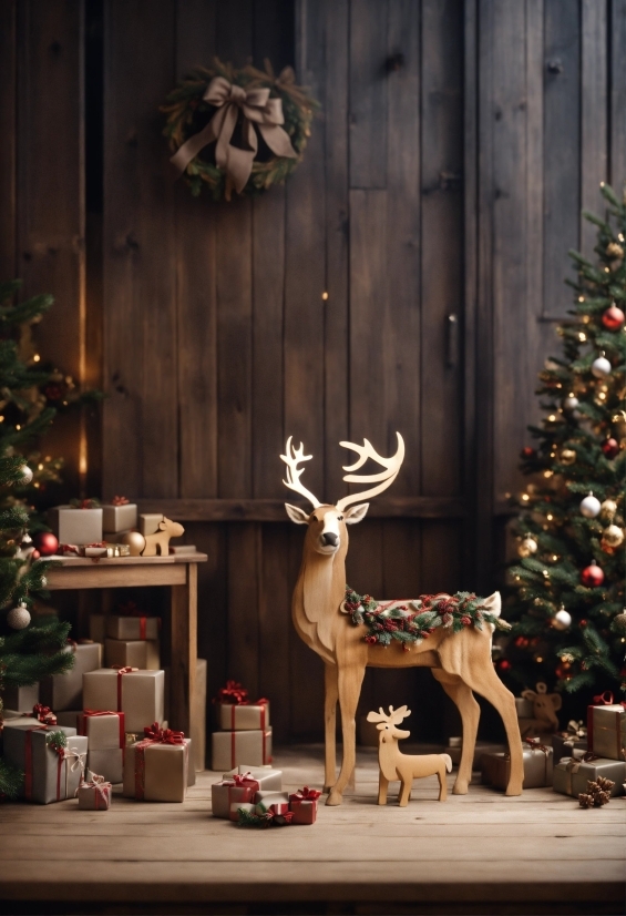 Window, Christmas Tree, Light, Christmas Ornament, Lighting, Wood