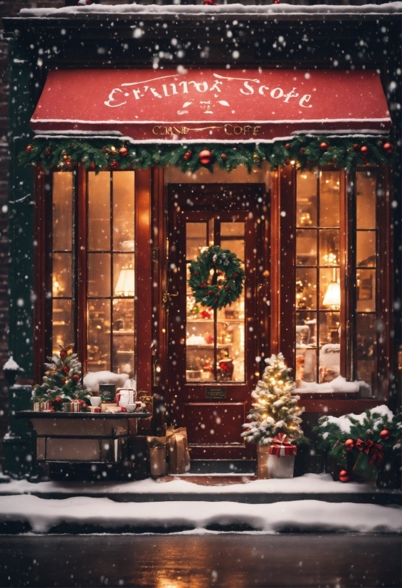 Window, Decoration, Building, Interior Design, Ornament, Christmas Decoration