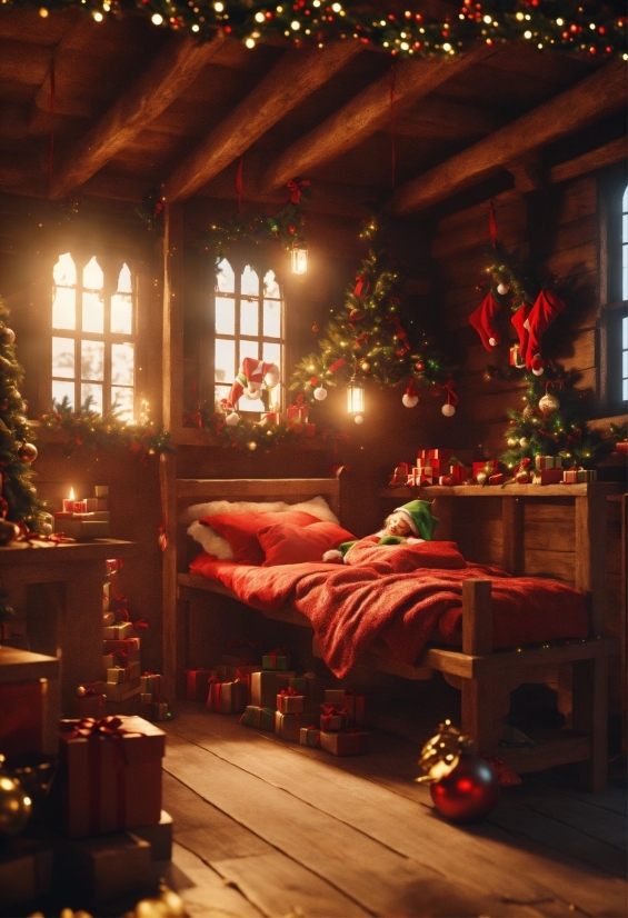 Window, Light, Building, Christmas Tree, Interior Design, Wood
