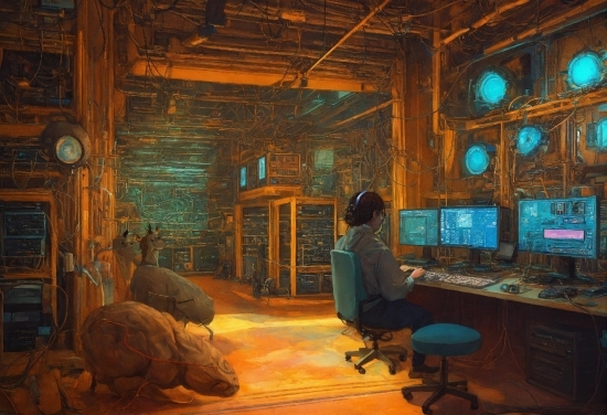Wood, Art, Computer Monitor, Building, Video Game Software, Visual Arts