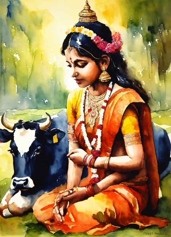 Working Animal, Art, Happy, People In Nature, Jewellery, Painting