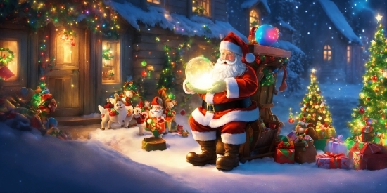 World, Light, Christmas Tree, Christmas Ornament, Snow, Window
