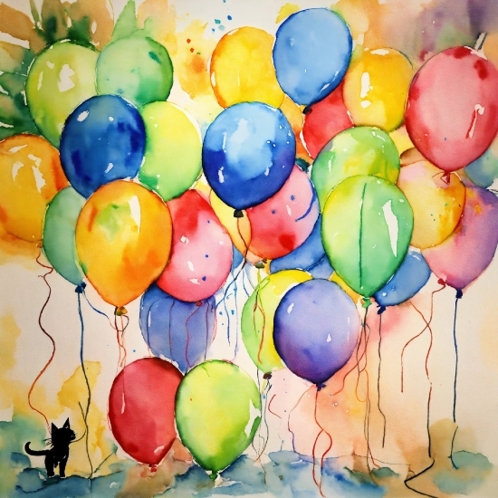 World, Paint, Art, Balloon, Painting, Toy