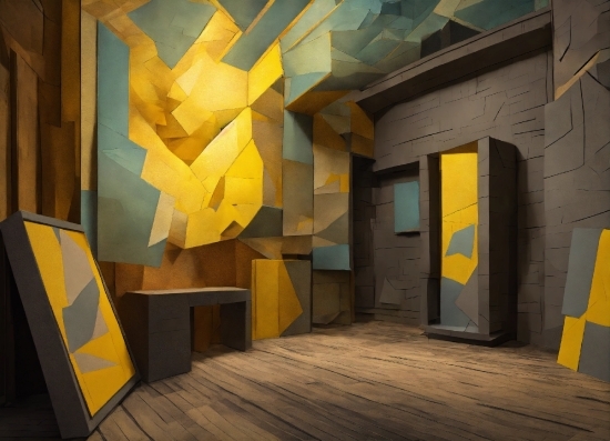 Ai Music Generator Open Source, Wood, Interior Design, Yellow, Art, Floor