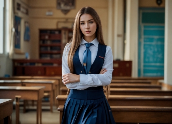Anime Cartoon Wallpaper, Face, School Uniform, Dress Shirt, Tie, Neck