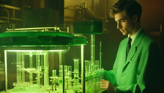 Artificial Intelligence And Machine Learning, Lighting, Test Tube, Dress Shirt, Research, Researcher