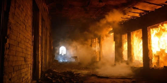 Atmosphere, Building, Pollution, Fire, Atmospheric Phenomenon, Flame