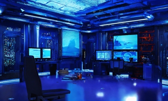 Blue, Azure, Interior Design, Television, Entertainment, Display Device