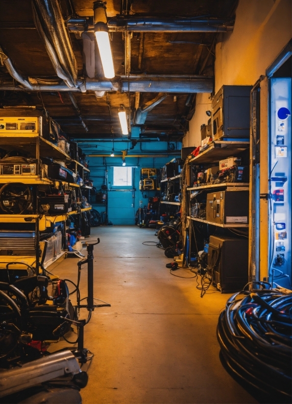 Blue, Electricity, Shelving, Shelf, Automotive Tire, Electrical Wiring
