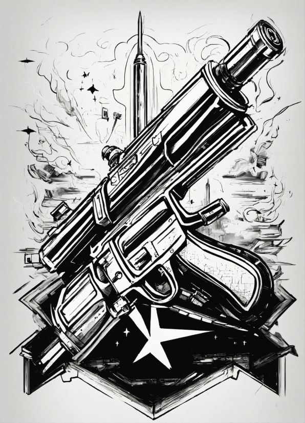 Bottle, Trigger, Font, Art, Gun Barrel, Illustration