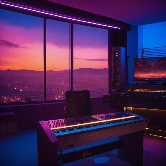 Building, Sky, Window, Couch, Table, Lighting
