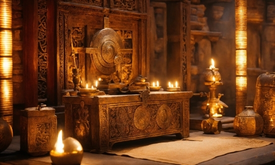 Candle, Interior Design, Building, Religious Institute, Holy Places, Room
