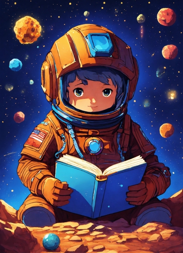 Cartoon, Astronaut, Art, Space, Illustration, Astronomical Object