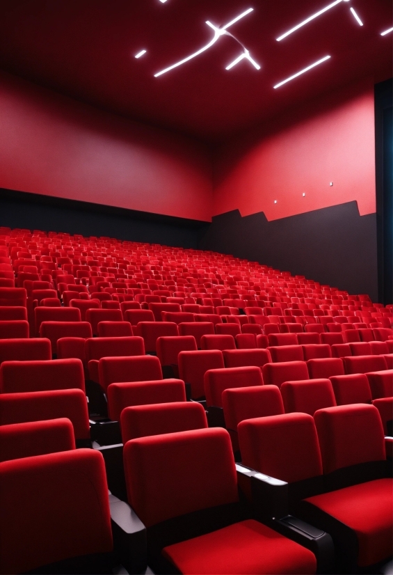 Chair, Building, Entertainment, Movie Theater, Red, Performing Arts Center