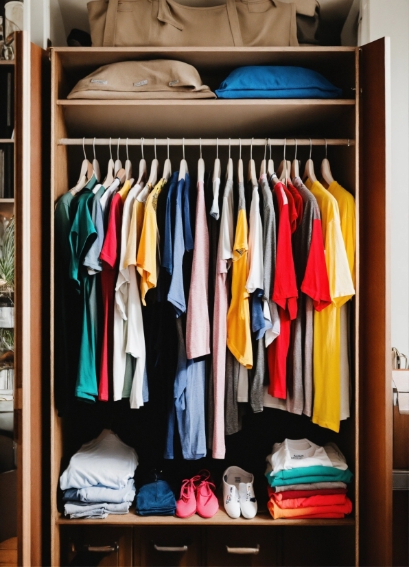 Clothes Hanger, Shelving, Shelf, Room, Sportswear, Rectangle
