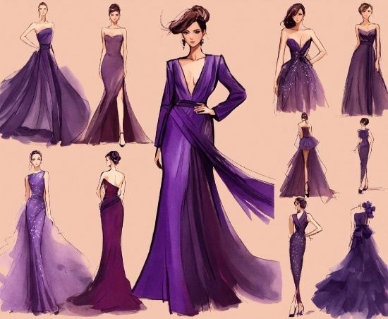 Clothing, Joint, Shoulder, Purple, Fashion, Blue