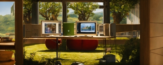 Computer, Personal Computer, Table, Furniture, Desk, Computer Monitor