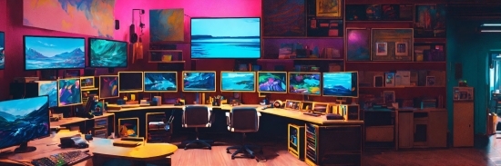 Computer, Property, Table, Building, Output Device, Interior Design