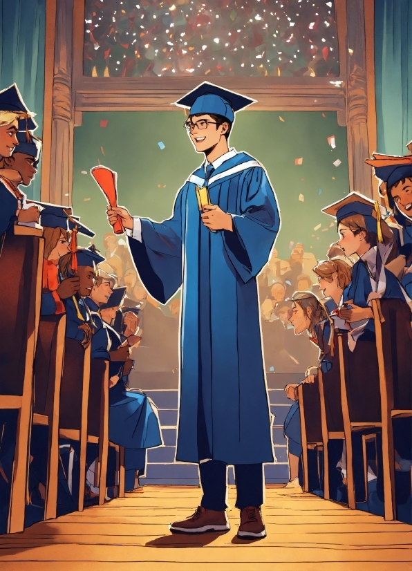 Confused Person Stock Image, Mortarboard, Hat, Gesture, Scholar, Academic Dress