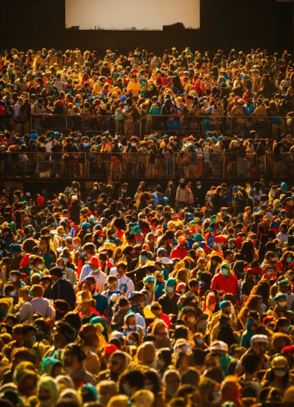 Crayon Ai Model Drawing, Orange, Fan, Entertainment, Crowd, Event