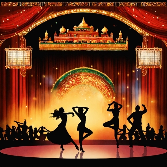 Dance, Theater Curtain, Entertainment, Performing Arts, Music, Stage