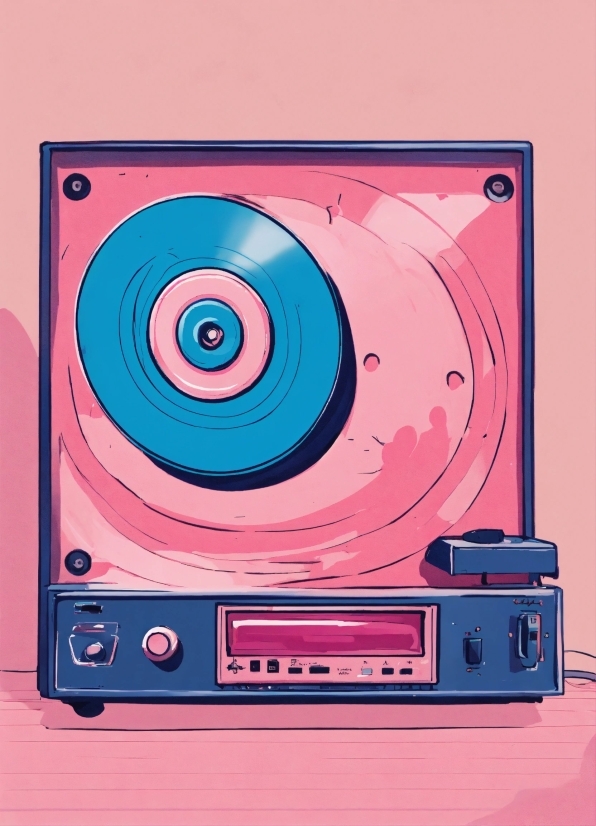 Data Storage Device, Compact Cassette, Magenta, Circle, Electronic Device, Electric Blue