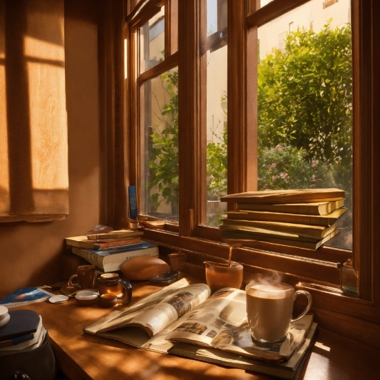 Deepfake Picture Generator, Property, Tableware, Window, Wood, Lighting